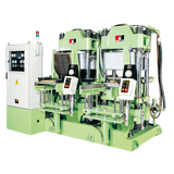 Máy ép đúc cao su chân không dạng đôi