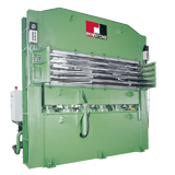 Máy ép đúc cao su với hệ thống 5 tầng Máy ép đúc cao su với hệ thống 5 tầng